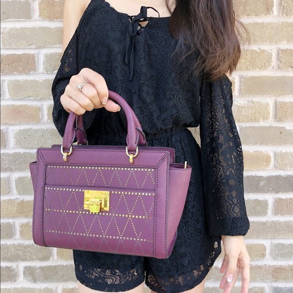 Gaby’sBags👜💕- Michael Kors SM Satchel Purple - Picture 3 of 8